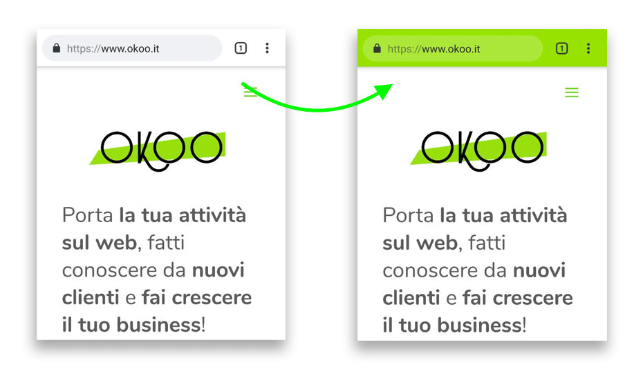 Come modificare il colore della barra degli indirizzi su Google Chrome per mobile